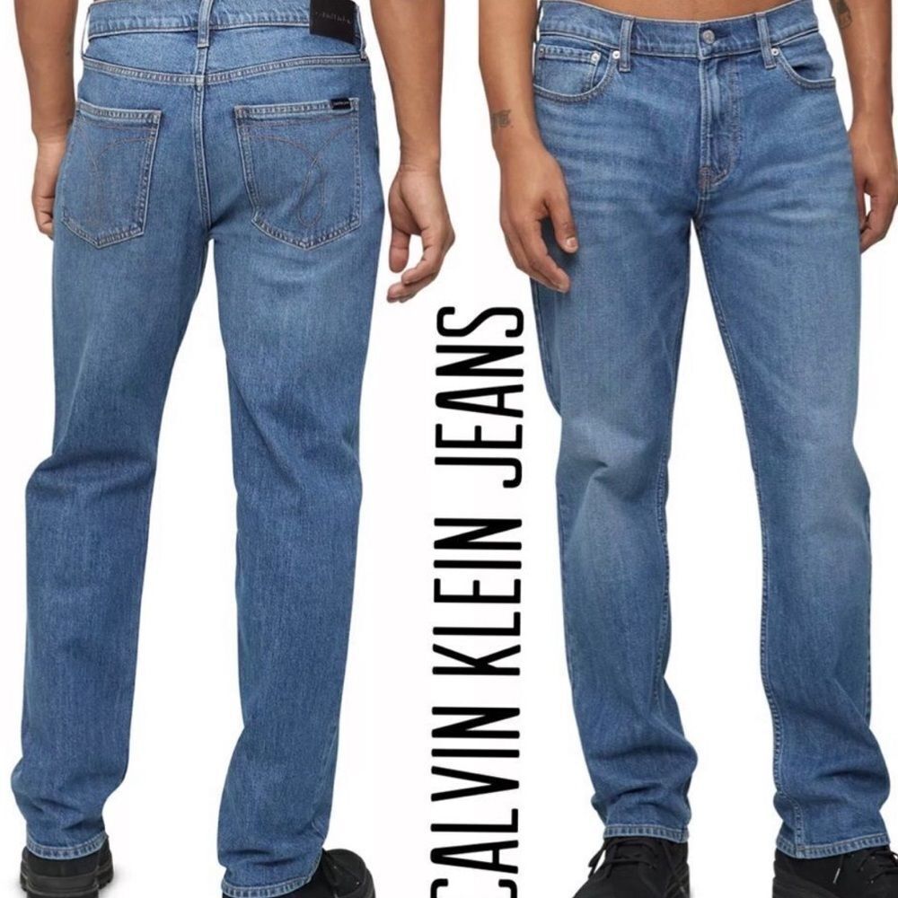 CALVIN KLEIN Men's Straight-Fit Stretch Jeans W30 X L30